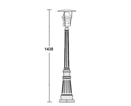 картинка Наземный фонарь 68911 Bl от магазина BTSvet