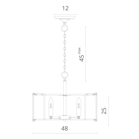 картинка Подвесная люстра Ostin 1100/02 SP-5 от магазина BTSvet
