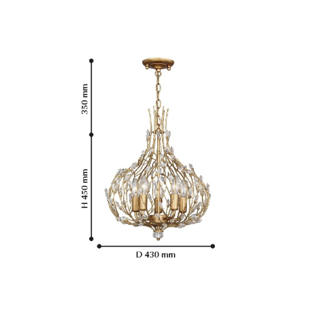 картинка Подвесная люстра Batun 2020-5P от магазина BTSvet