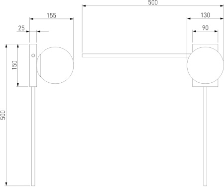 картинка Настенный светильник Eurosvet Fredo 40035/1 черный жемчуг от магазина BTSvet