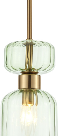 картинка Подвесной светильник Gloss 1141/1S E14*60W Antigue copper/Green от магазина BTSvet