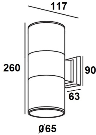 картинка Архитектурная подсветка TUBE 78000S R от магазина BTSvet
