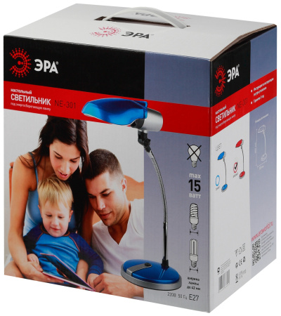 картинка Интерьерная настольная лампа для детской с выключателем NE-301-E27-15W-OR от магазина BTSvet