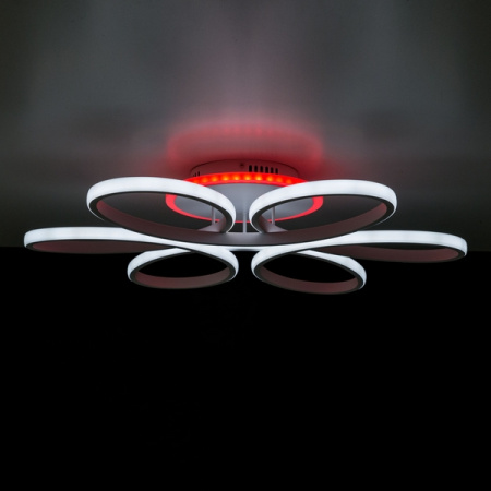 картинка Потолочная люстра светодиодная с управлением смарфоном и пультом регулировка яркости и цветовой температуры Сезар Смарт CL233A170E RGB от магазина BTSvet