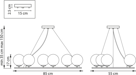 картинка Подвесная люстра Croco 815360 от магазина BTSvet