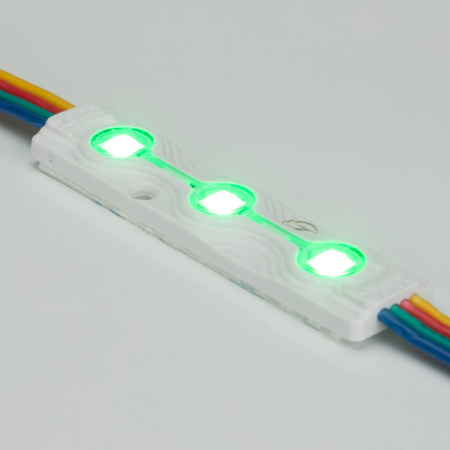 картинка Модуль герметичный ARL-ORION-R07-12V RGB (5050, 3 LED) (Arlight, Закрытый) 026540 от магазина BTSvet