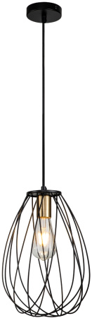 Подвесной светильник Barrie 10180/1S E27*60W Black/Brass