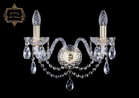 Хрустальное бра 10.12.2.165.Gd.Sp