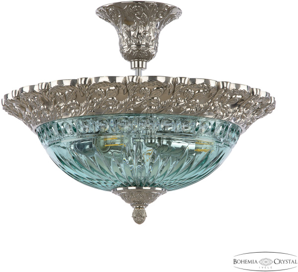 Потолочная люстра хрустальная 7091P/39/FL Ni Birusa/M-1G