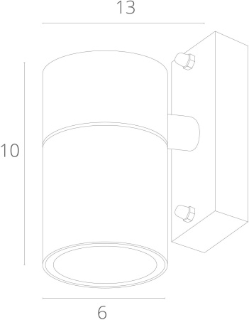 картинка Архитектурная подсветка A3302AL-1GY от магазина BTSvet