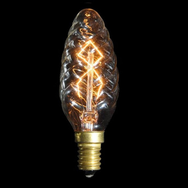 картинка Ретро лампочка накаливания Эдисона свеча E14 40W 2400-2800K 3540-LT от магазина BTSvet