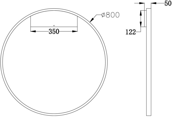 картинка Настенный светильник Rim MOD058WL-L50W4K от магазина BTSvet