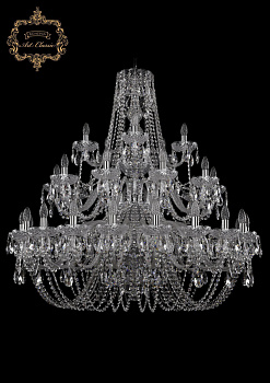 Хрустальная подвесная люстра 11.11.20+10+5.400.3d.Cr.Sp