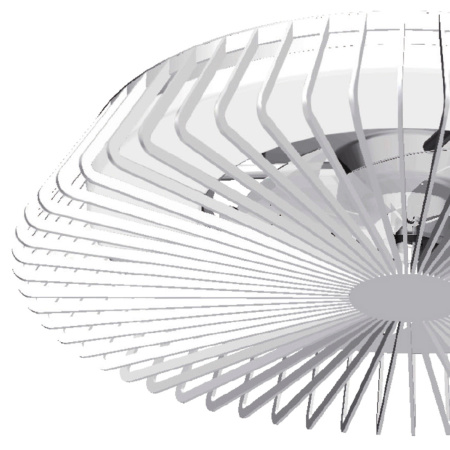 картинка Потолочный светильник светодиодный диммируемый с вентилятором и пультом свето-шумовым датчиком управлением смартфоном и регулировкой цветовой температуры Himalaya 7120 от магазина BTSvet