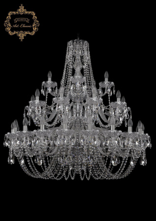 Хрустальная подвесная люстра 11.11.20+10+5.400.3d.Cr.Sp