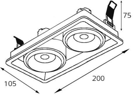 картинка Точечный светильник DE DE-312 white от магазина BTSvet