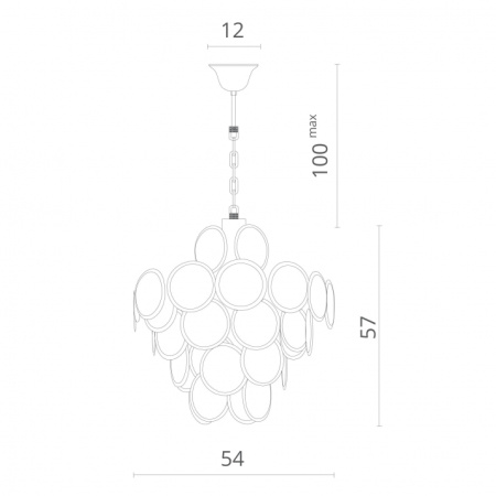 картинка Подвесная люстра хрустальная Chloe 7566/02 SP-8 от магазина BTSvet