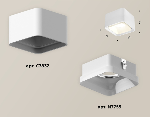 картинка Накладной светильник светодиодный Techno Spot XS7832021 от магазина BTSvet