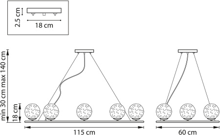 картинка Подвесная люстра Bari 815287 от магазина BTSvet