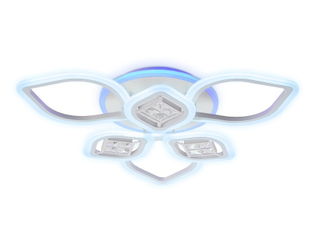 картинка Потолочная люстра светодиодная с пультом регулировкой яркости и цветовой температуры ночным режимом Acrylica Ice FA282 от магазина BTSvet