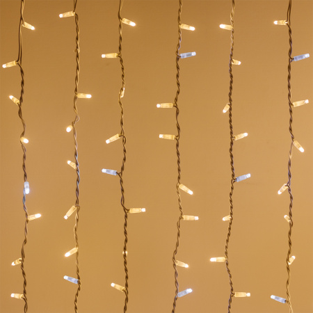 картинка Светодиодная гирлянда ARD-CURTAIN-PRO-2000x3000-WHITE-760LED-FLASH WARM/WHITE (230V, 70W) (Ardecoled, IP65) 026062 от магазина BTSvet