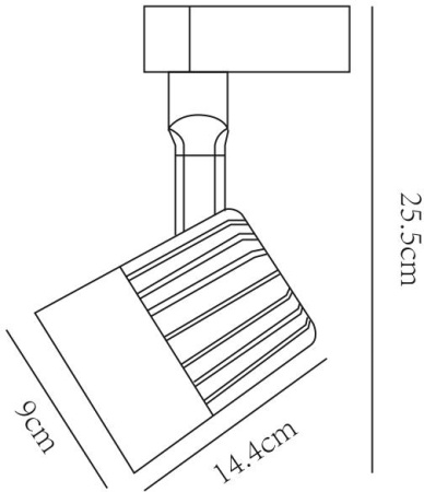 картинка Трековый светильник Wales A1640PL-1WH от магазина BTSvet