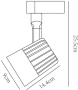 картинка Трековый светильник Wales A1640PL-1WH от магазина BTSvet