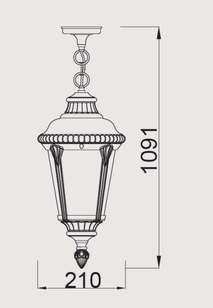 картинка Уличный подвесной светильник 79755S Bl от магазина BTSvet