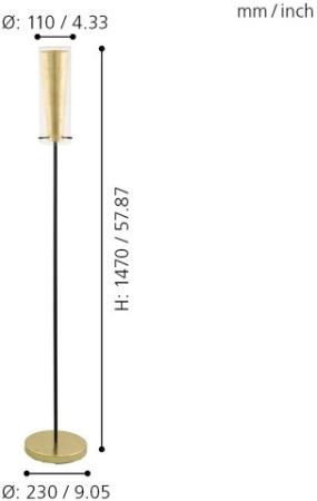 картинка Торшер Pinto Gold 97655 от магазина BTSvet