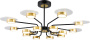 картинка Люстра потолочная светодиодная на штанге Halo 10211/SG LED*212W Gold/Black от магазина BTSvet