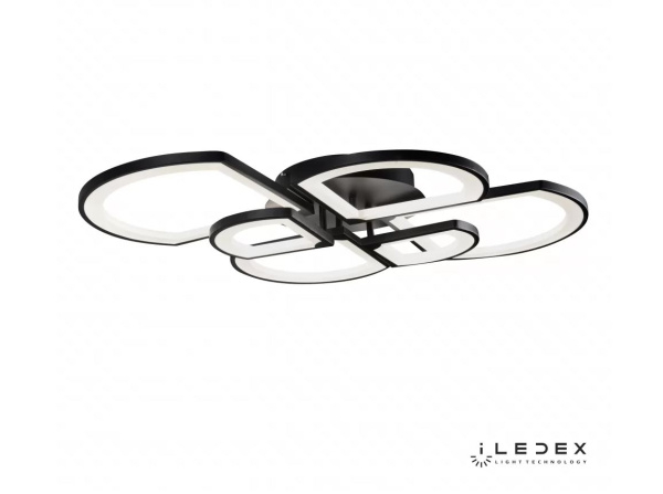 картинка Потолочная люстра светодиодная диммируемая с пультом River 6882/6 BK от магазина BTSvet