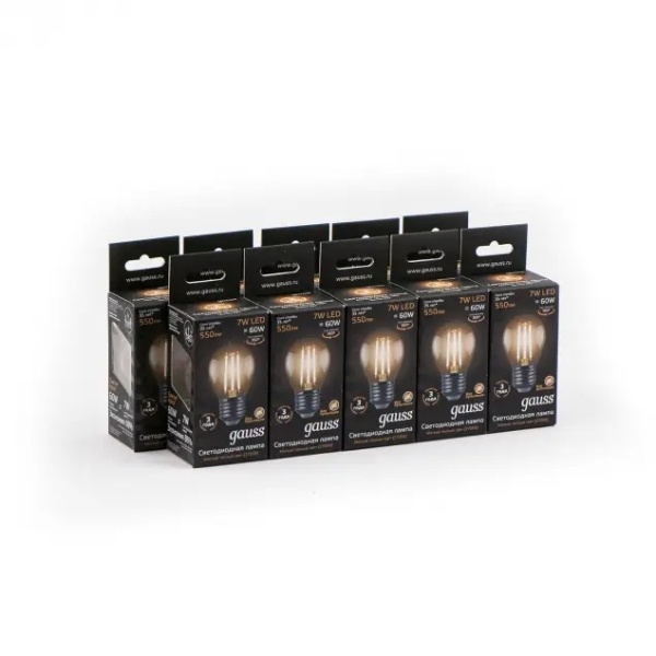 картинка Лампочка LED Filament Globe E27 7W 2700K 1/10/50 105802107 от магазина BTSvet