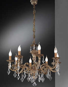 Подвесная люстра 815/8 с хрусталем