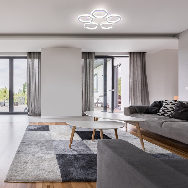 картинка Потолочная люстра Centauri 10263/5 LED*180+8W White от магазина BTSvet