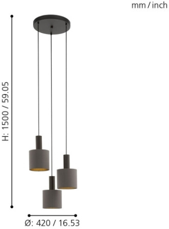 картинка Подвесной светильник Concessa 1 97684 от магазина BTSvet