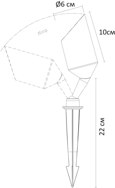 картинка Грунтовый светильник светодиодный Elsie A1022IN-1BK IP65 от магазина BTSvet