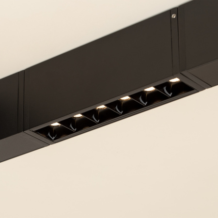картинка Линейный настенно-потолочный светильник LED CLIP-38-LASER-S171-6W Warm3000 (BK, 36 deg, 24V) (Arlight, IP40 Металл, 3 года) 026839 от магазина BTSvet