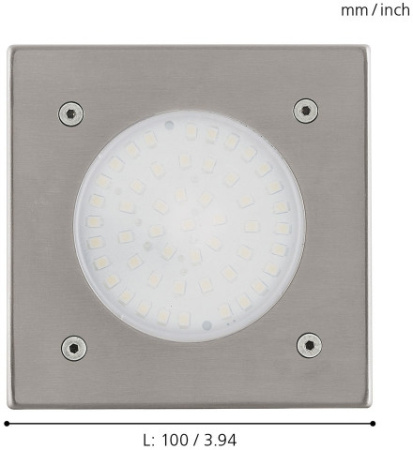 картинка Встраиваемый светодиодный светильник уличный Lamedo 93481 от магазина BTSvet