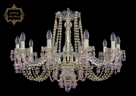 Хрустальная подвесная люстра 11.24.10.300.Gd.V7010.R777