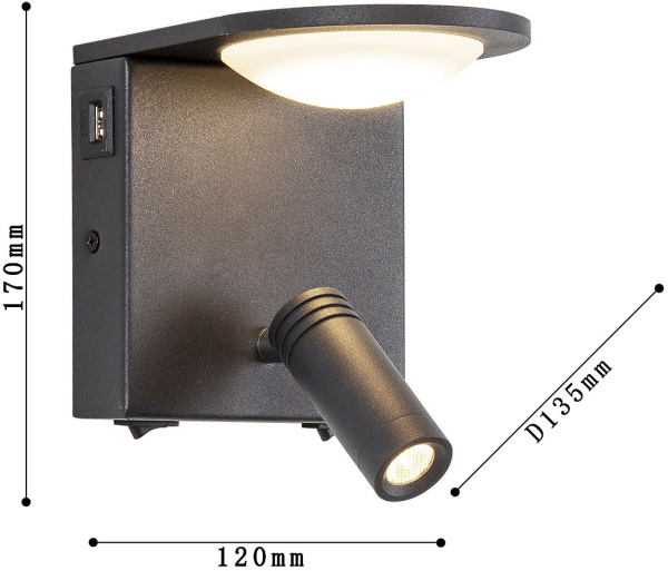 картинка Настенный светильник Twin 4064-2W от магазина BTSvet