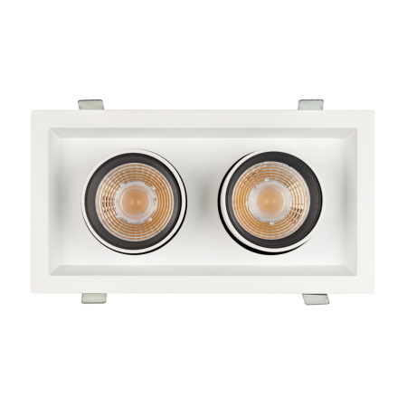 картинка LED спот встраиваемый LTD-PULL-S110x210-2x10W Warm3000 (WH, 24 deg, 230V) (Arlight, IP20 Металл, 5 лет) 031362 от магазина BTSvet