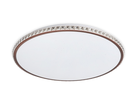 картинка Потолочный светильник светодиодный с пультом регулировкой цветовой температуры и яркости с ночным режимом ORBITAL FF71 от магазина BTSvet