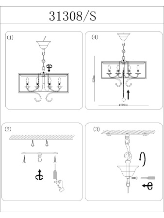 картинка Подвесная люстра 31308/S от магазина BTSvet