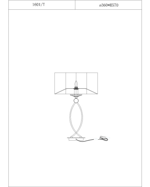 картинка Интерьерная настольная лампа 1601/T без абажуров от магазина BTSvet