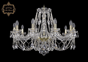 Хрустальная подвесная люстра 11.21.10.300.Gd.Sp