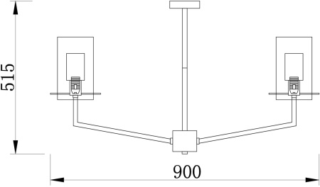 картинка Потолочная люстра на штанге Felicity FR5206PL-08FG от магазина BTSvet