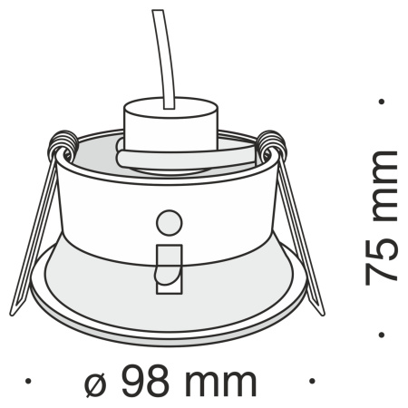 картинка Встраиваемый светильник Yin DL030-2-01B от магазина BTSvet