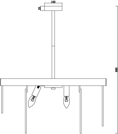 картинка Потолочная люстра на штанге Porto FR5104PL-08BS3 от магазина BTSvet