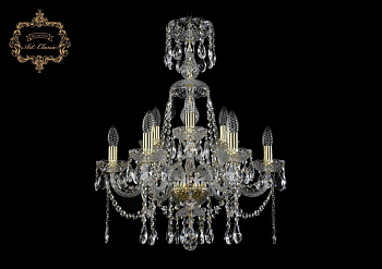 Хрустальная подвесная люстра 11.12.6+3.195.XL-67.Gd.Sp