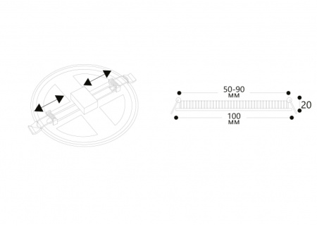 картинка Потолочный светильник светодиодный Mesura A7971PL-1WH от магазина BTSvet
